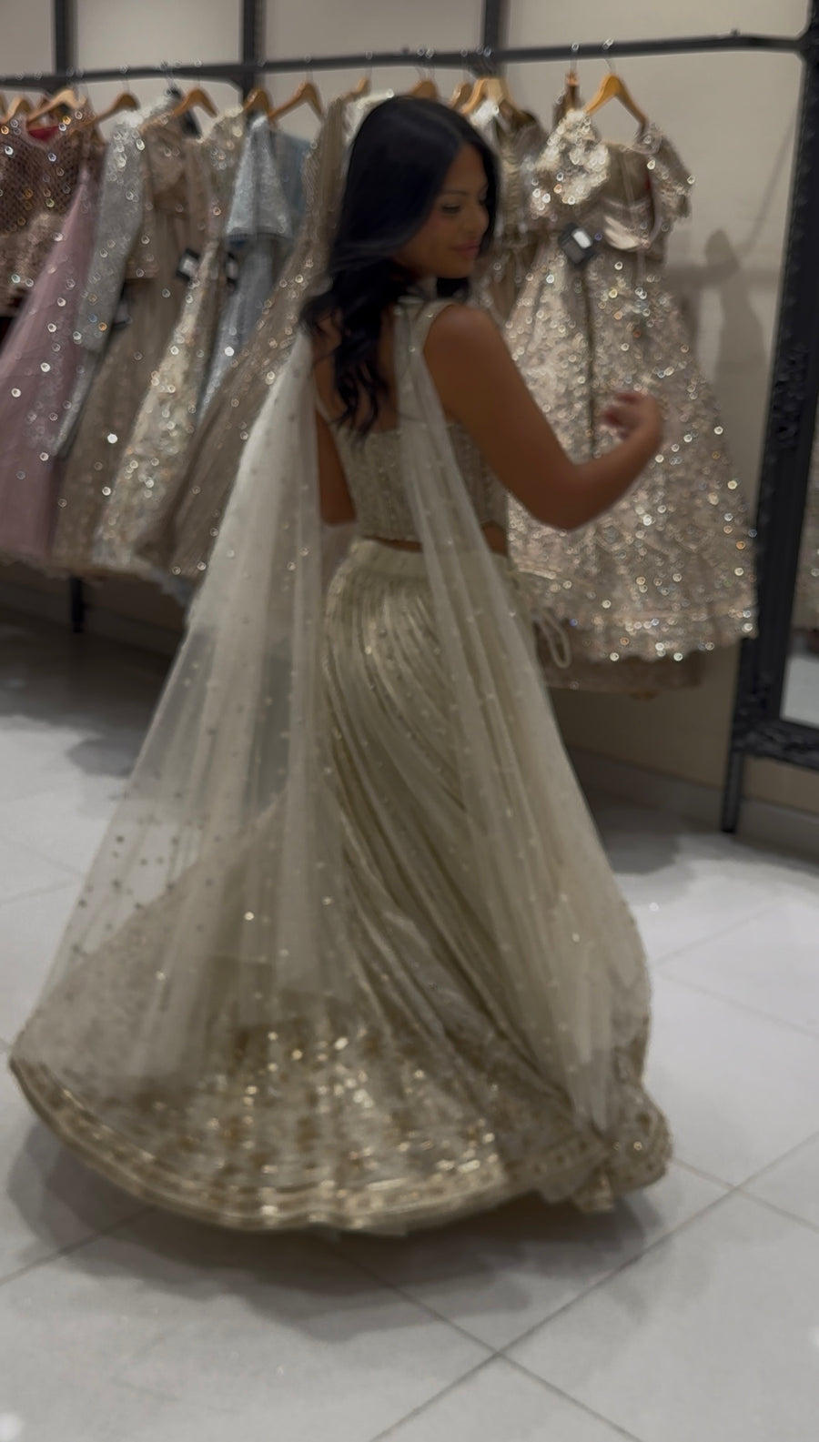 Pearlwork Corset Lehenga