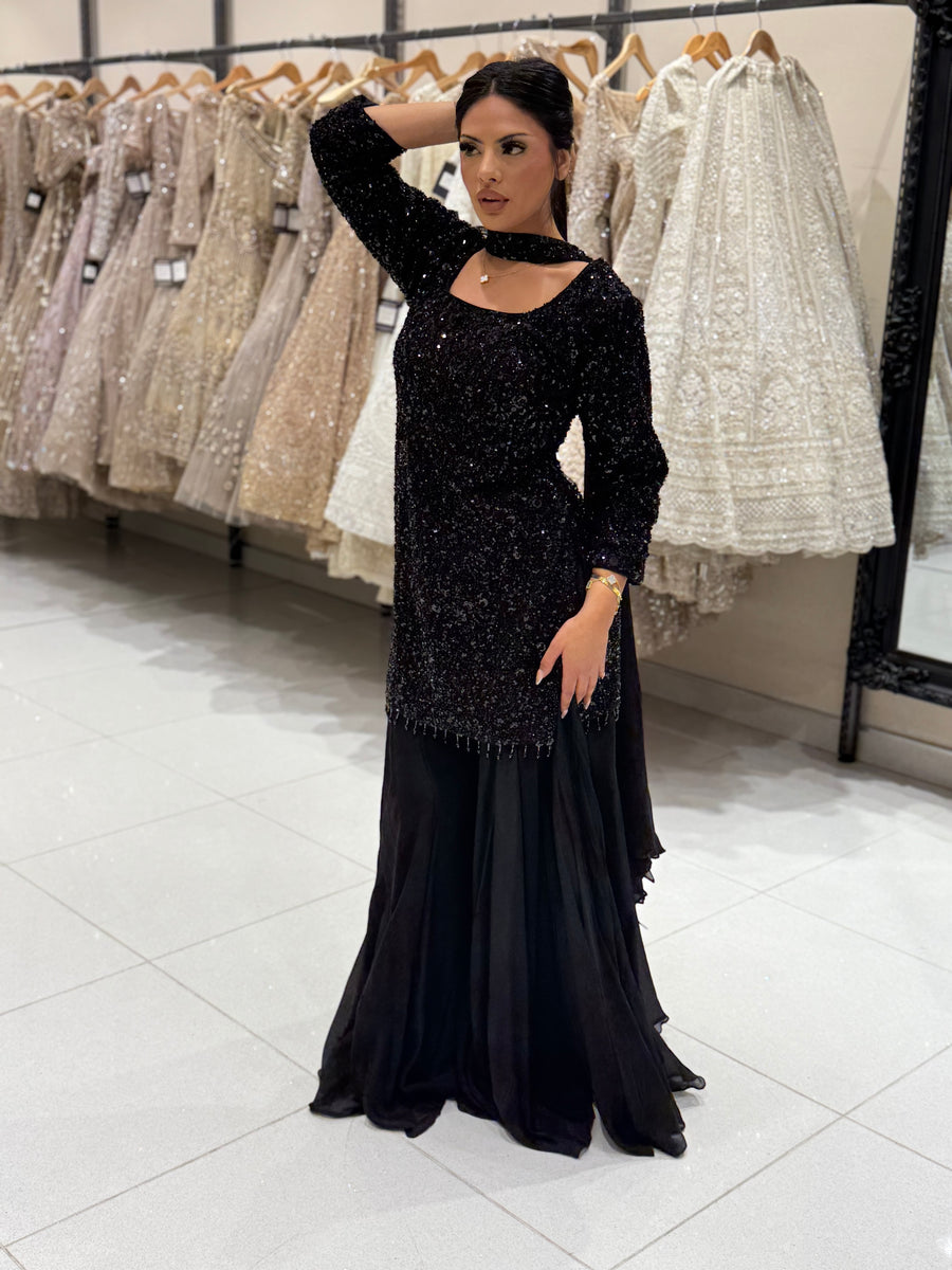 Black Sequins Sharara