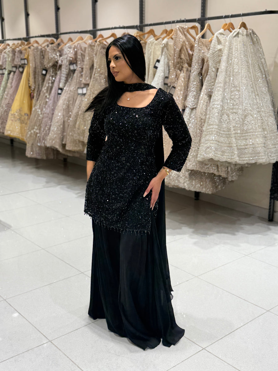 Black Sequins Sharara