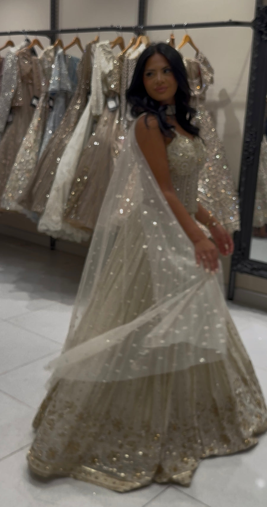 Pearlwork Corset Lehenga