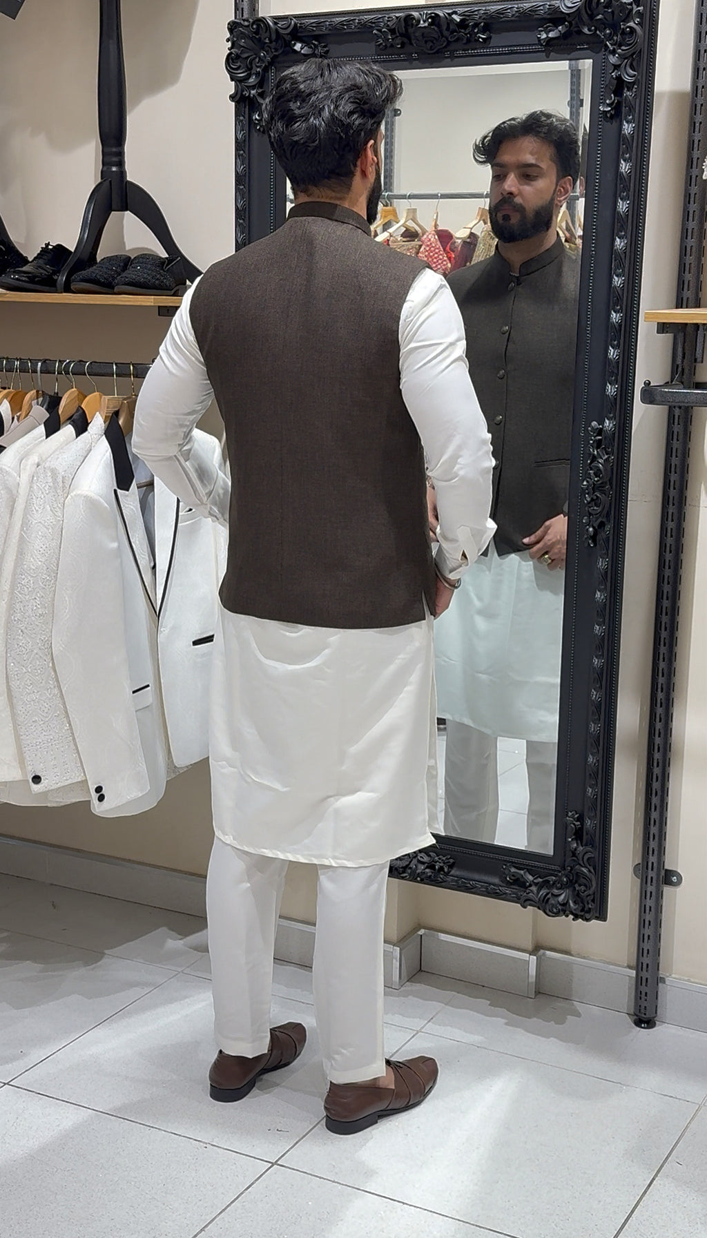 Brown Tweed Waistcoat