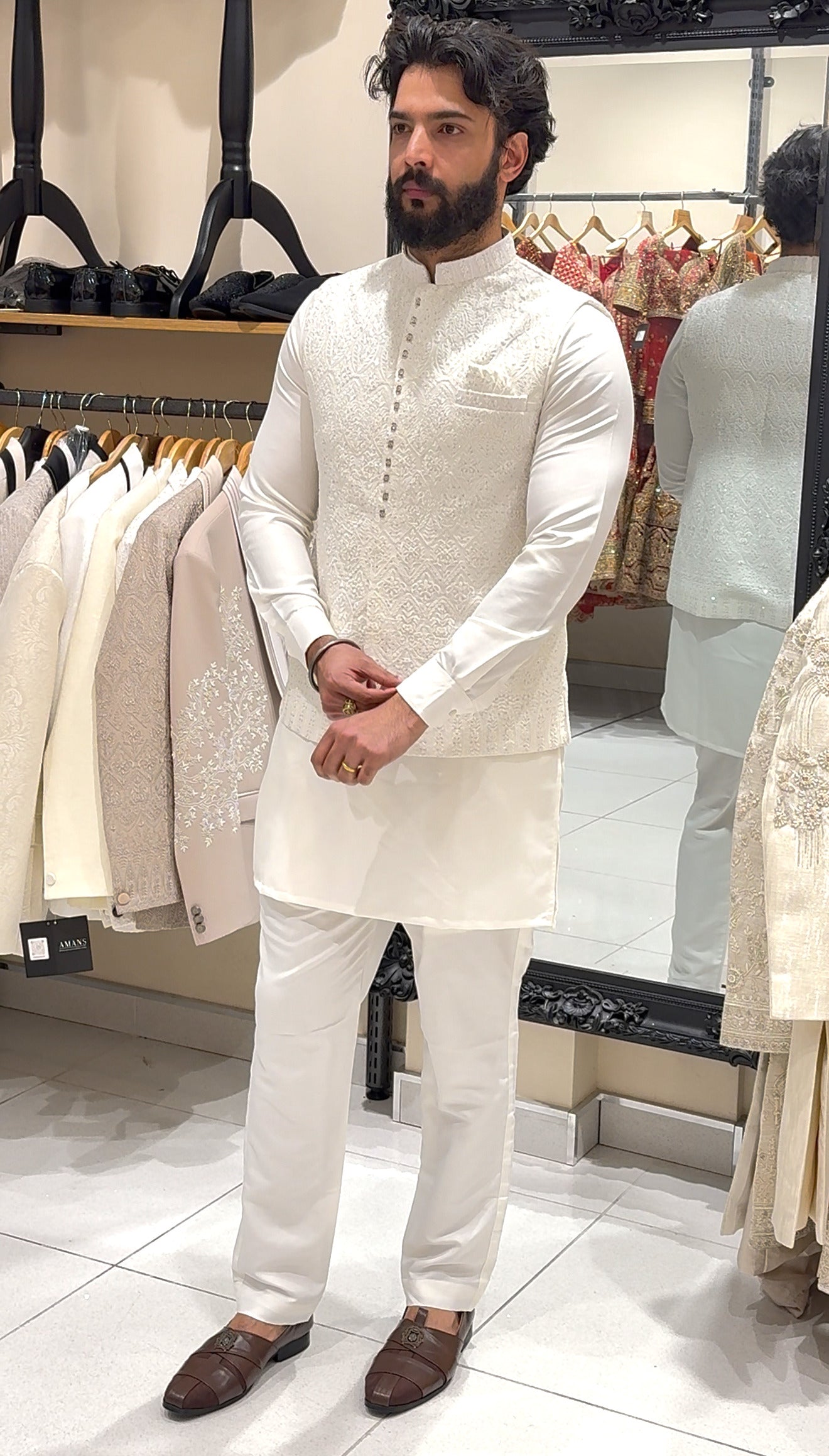 Off White Threadwork Waistcoat