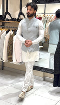 Icy Blue Georgette Waistcoat